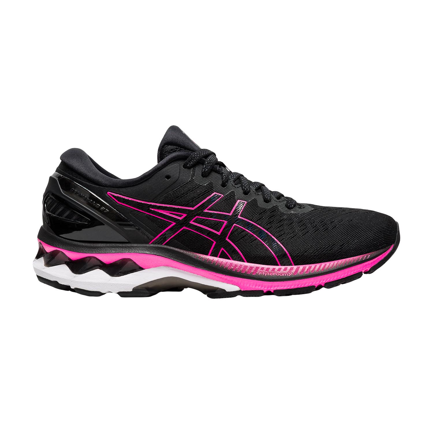 black and pink asics