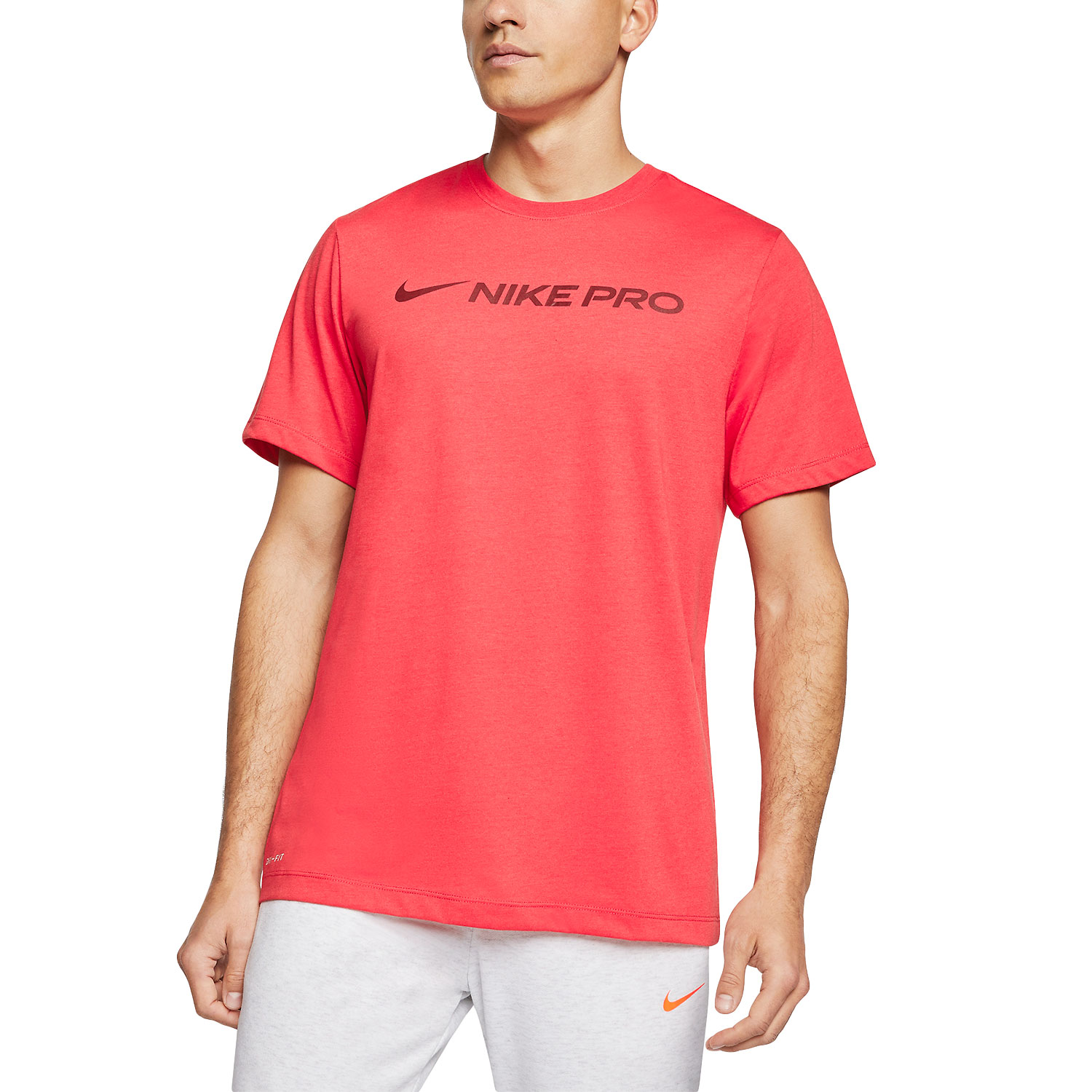 Nike Pro Dry Men's Training T-Shirt - Track Red/Team Red
