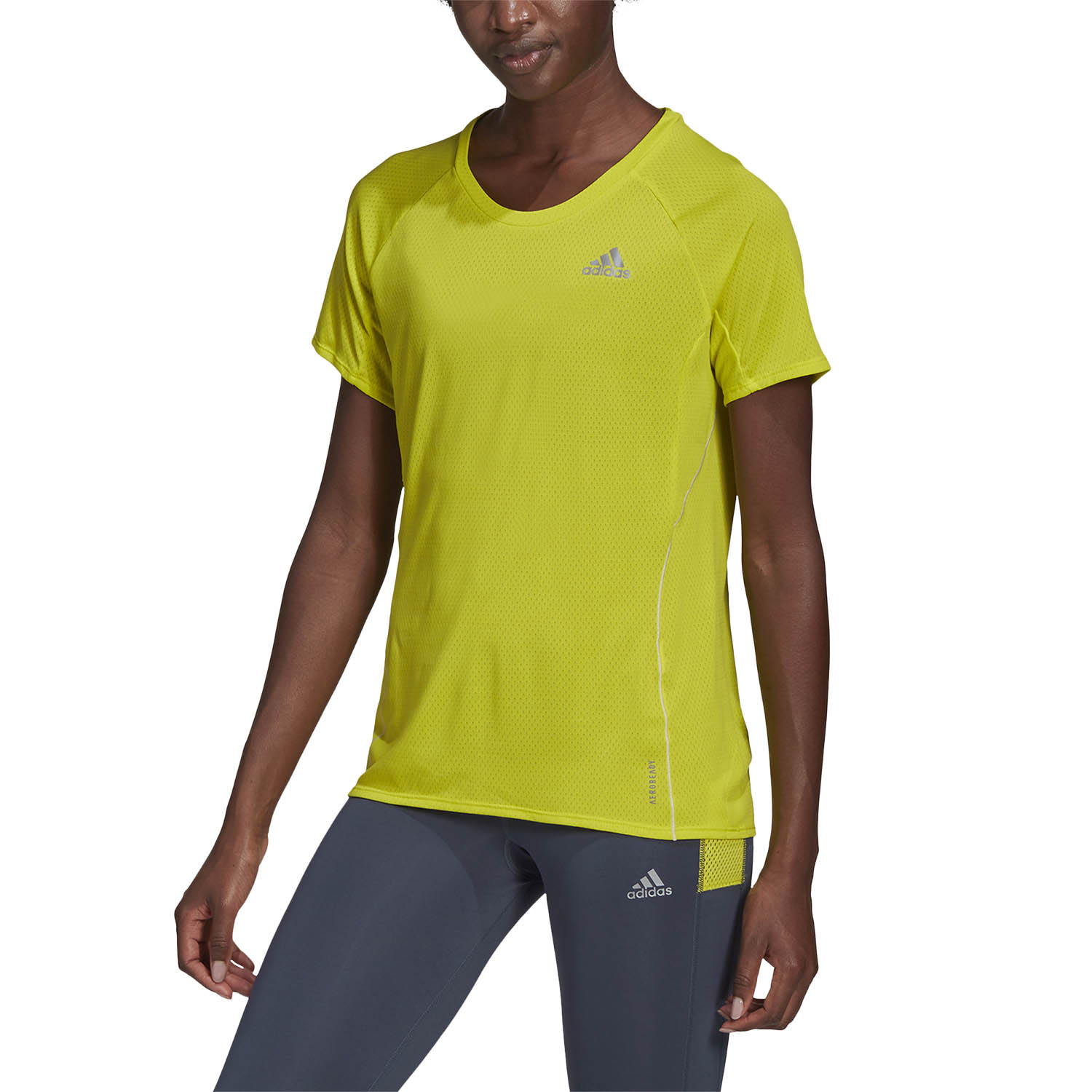 Humo página Leia adidas Runner Camiseta de Running Mujer - Acid Yellow