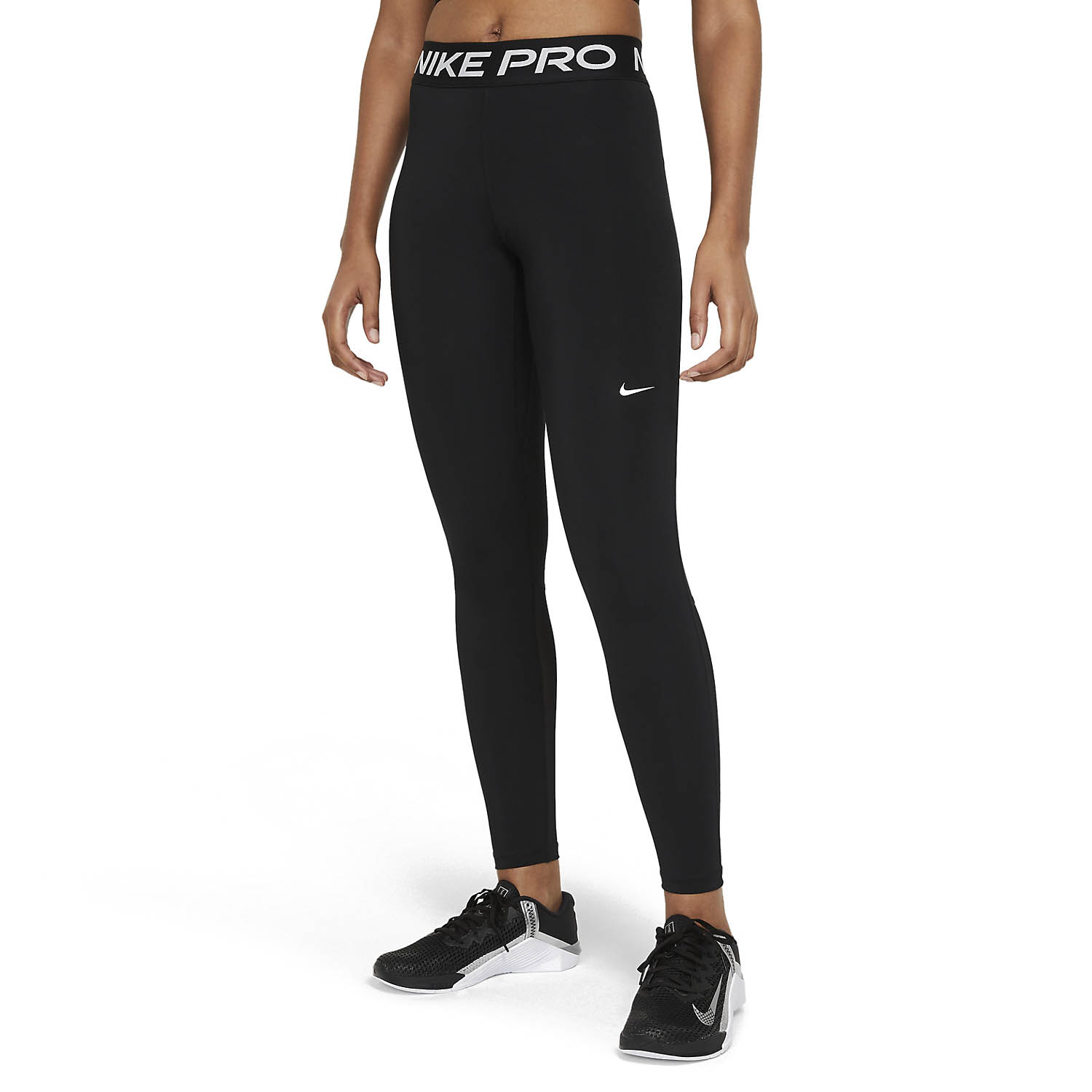 Nike Pro 365 Women's Training Long Tights - Black/White