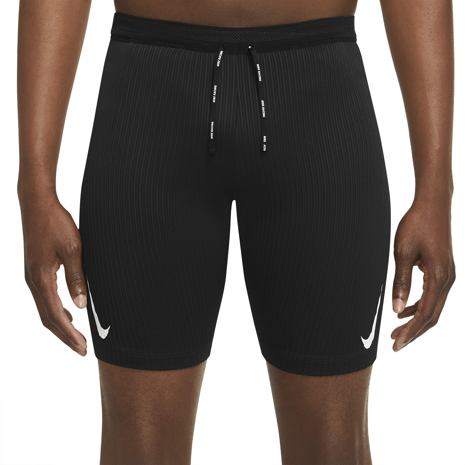 Corte Sobrio Ensangrentado Nike Dri-FIT AeroSwift 9in Shorts de Running Hombre - Black/White