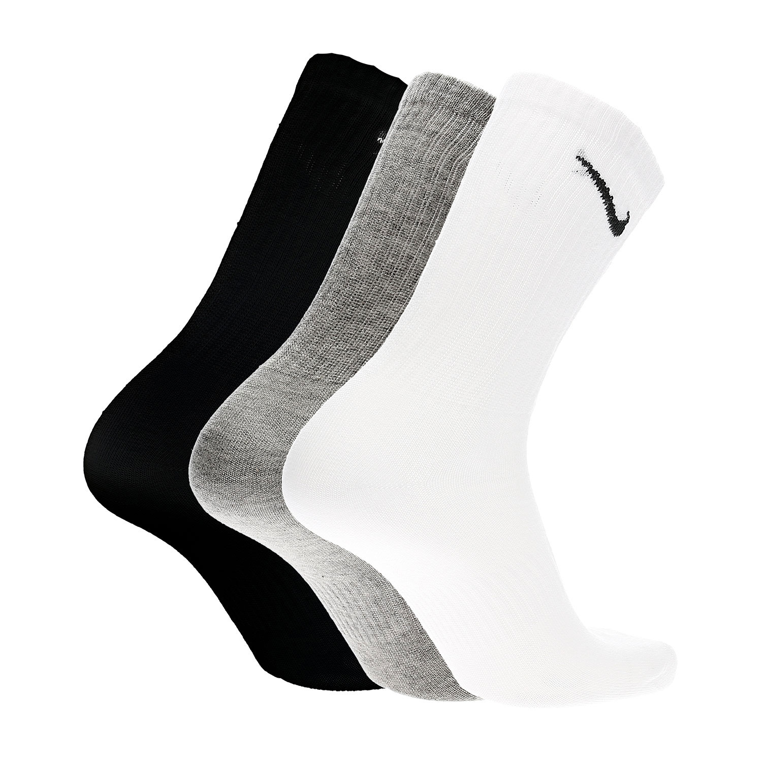 Nike Everyday Lightweight Crew Men's Running Socks - White/Black