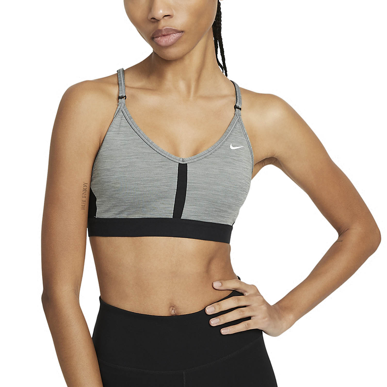 afvoer Verniel kralen Nike Indy Women's Training Sports Bra - Smoke Grey/Pure Black