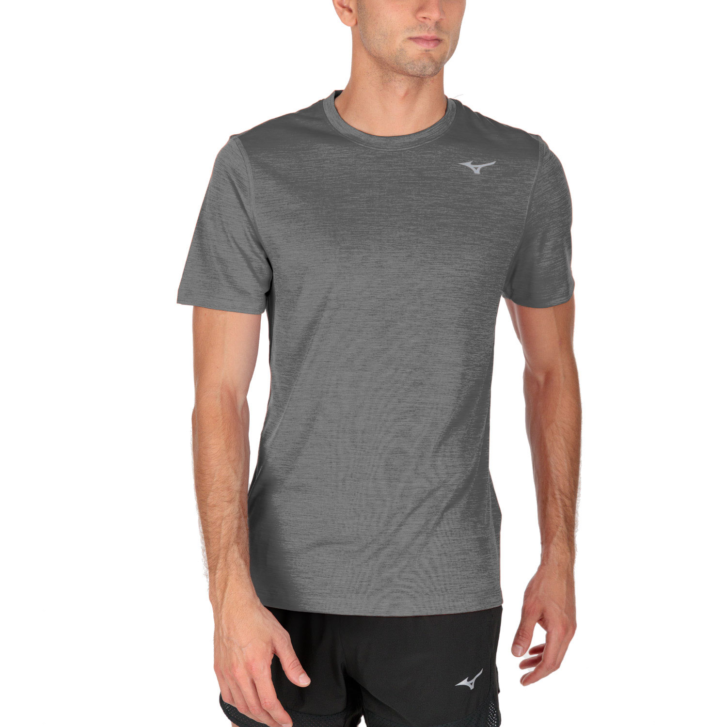 gordijn Koel Plotselinge afdaling Mizuno Impulse Core Men's Running T-Shirt - Grey