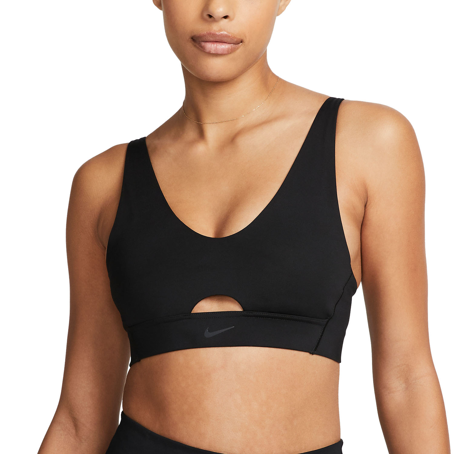 Women's Nike Flyknit Indy Tech Pack Medium Support Sports Bra XS Black  White