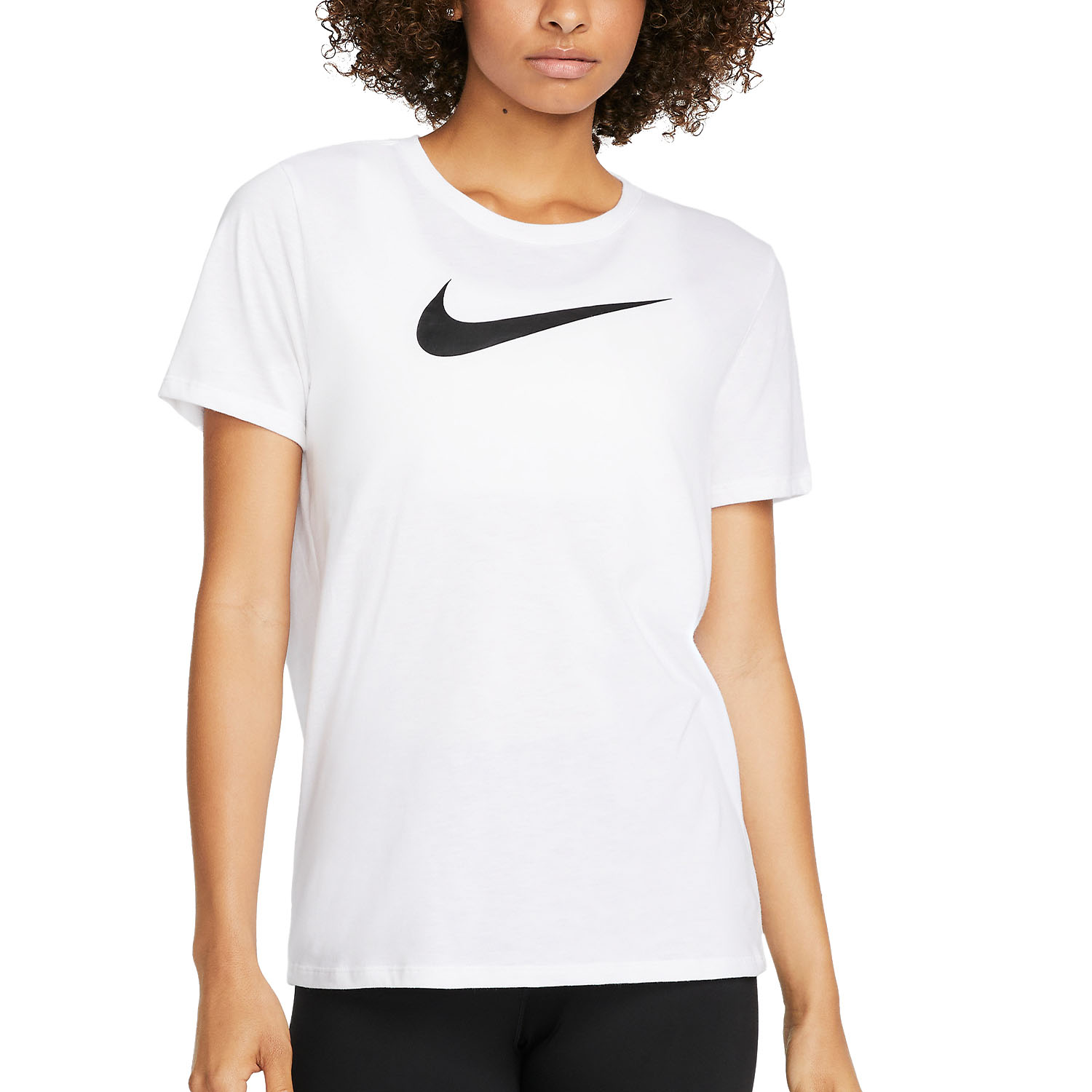 Nike Dri-FIT Women's Training T-Shirt - White/Black