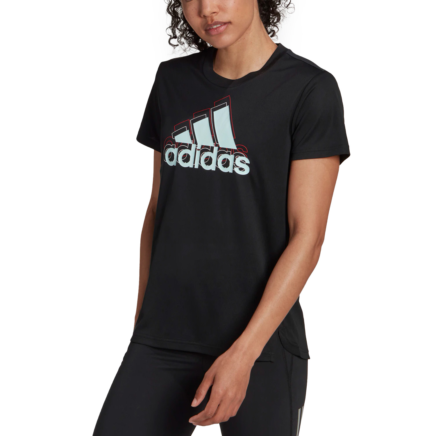 adidas Brand Love Men's Running T-Shirt - Black