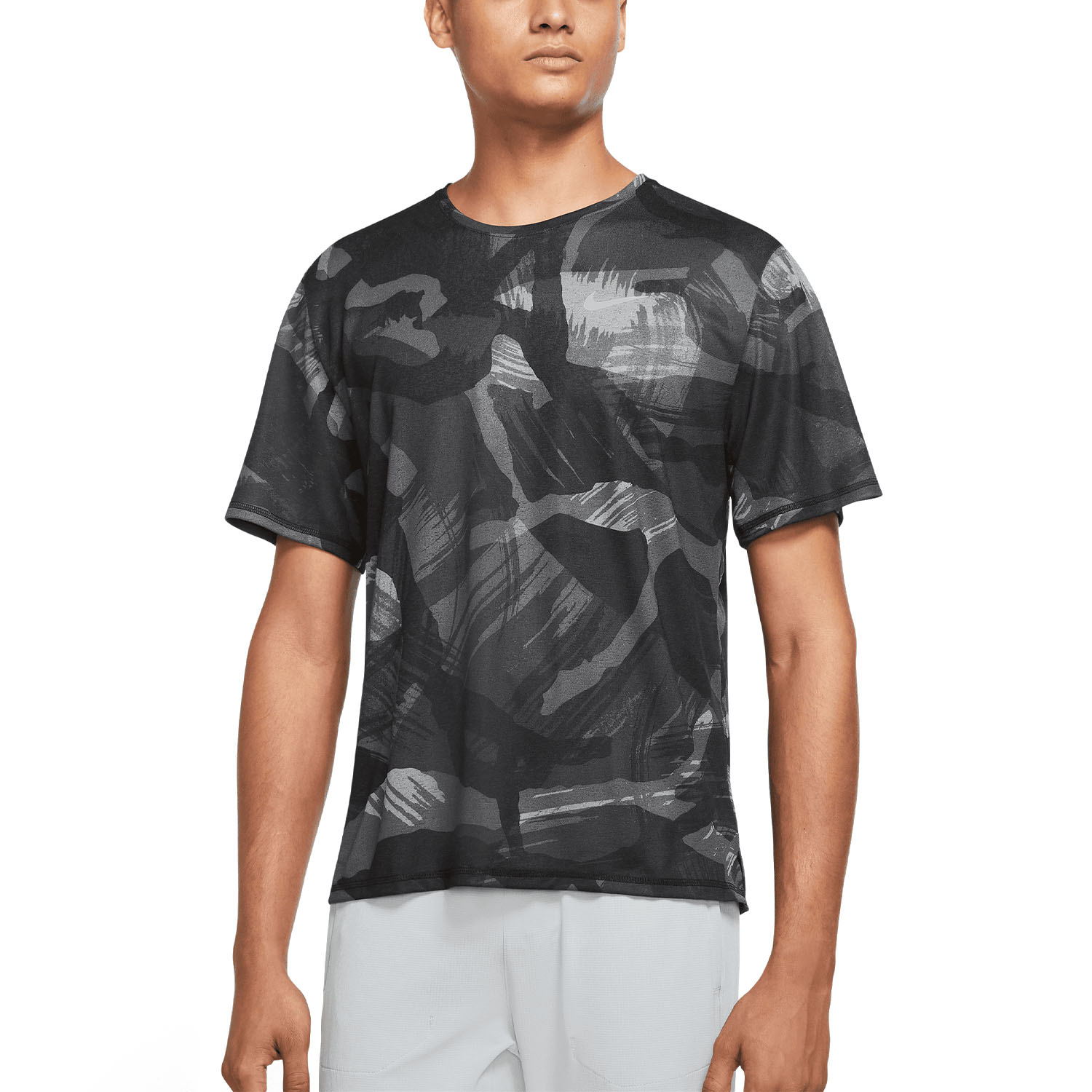 honor maduro Oswald Nike Dri-FIT Miler Camiseta de Running Hombre - Black