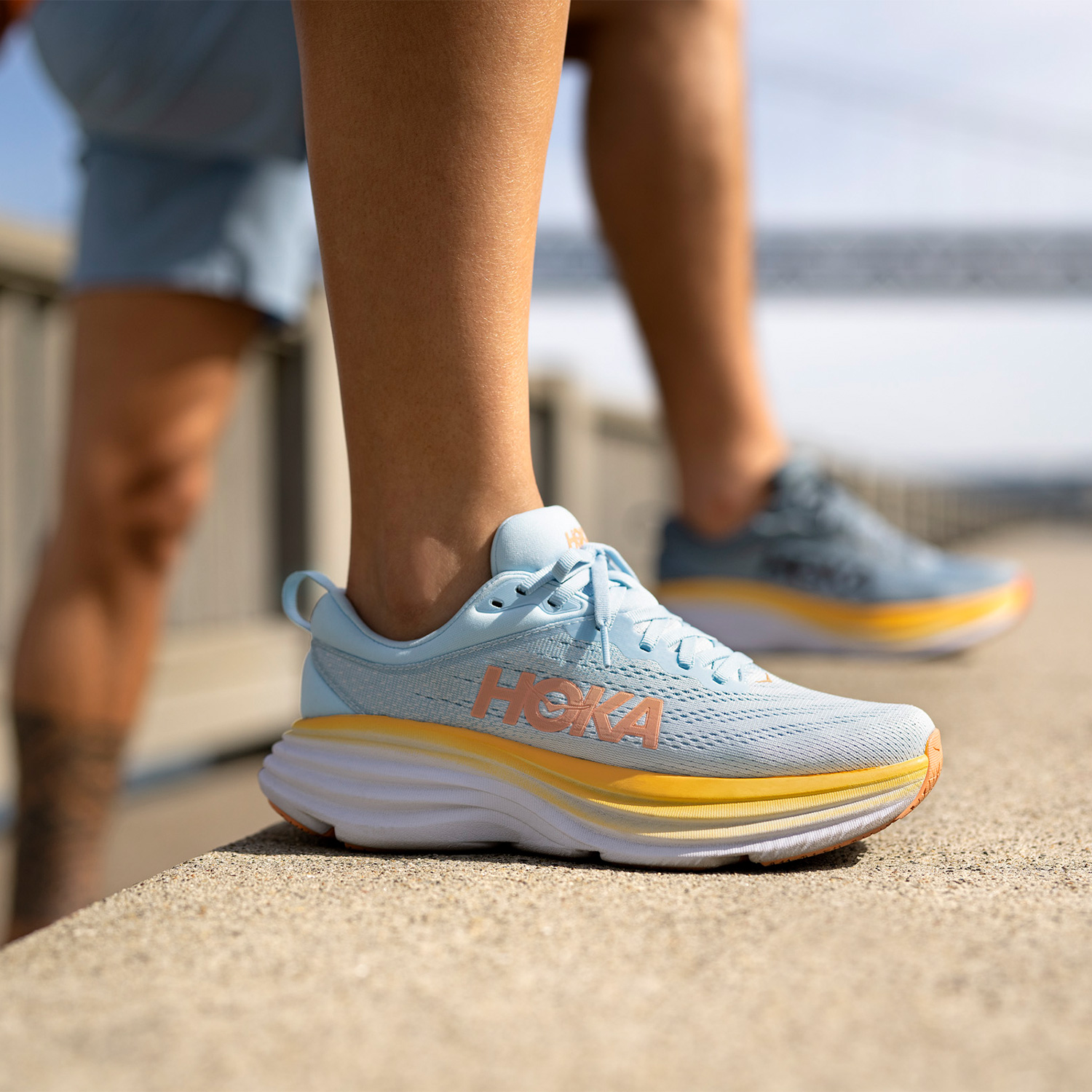 Hoka Bondi 8 Women's Running Shoes - Summer Song