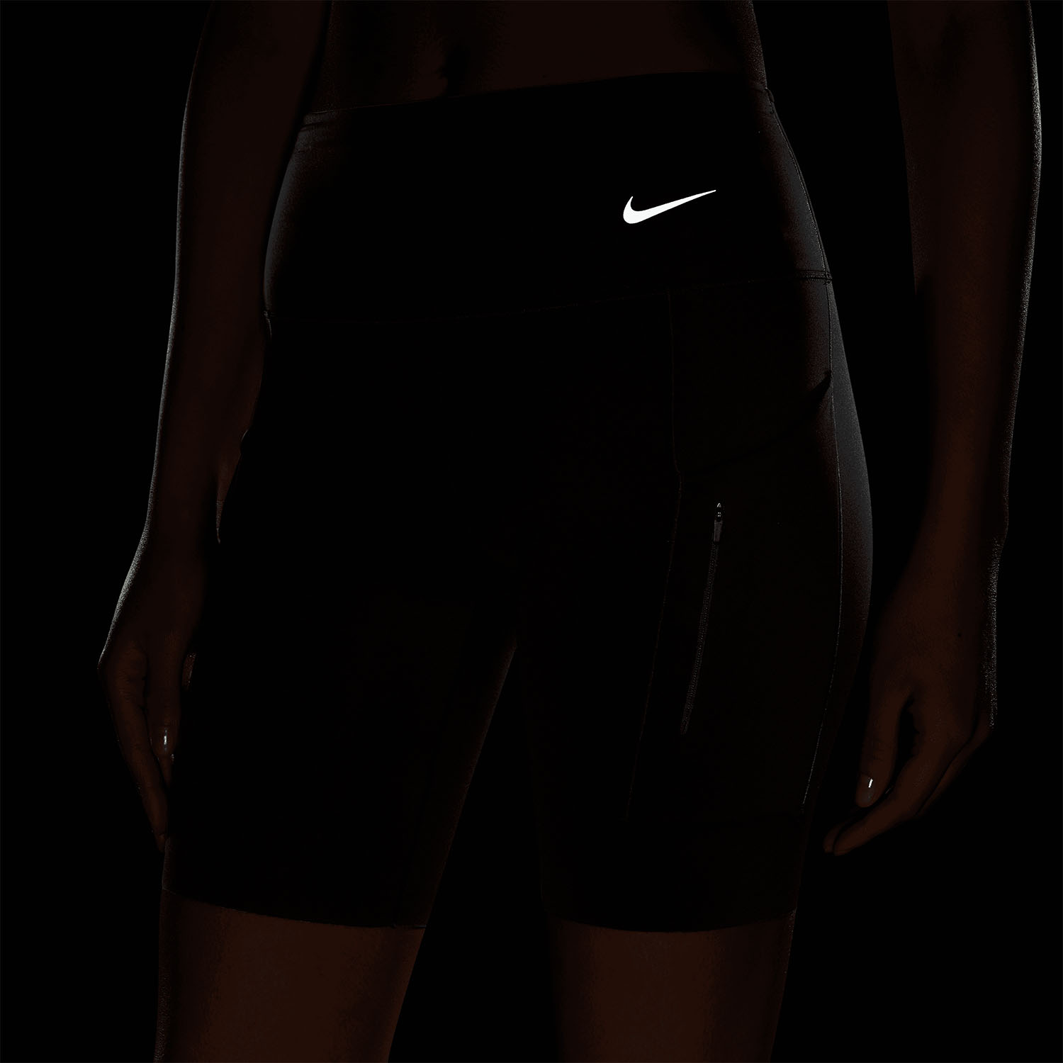Forstyrret ide Vidunderlig Nike Go Swoosh 8in Women's Running Shorts - Black