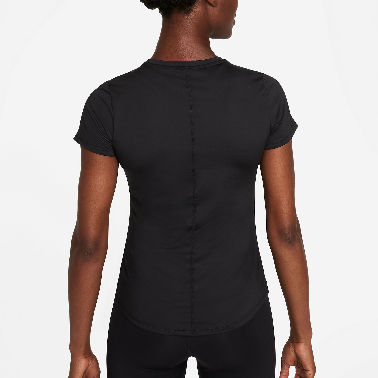 Nike Dri-FIT One Logo Women's Training T-Shirt - Black/White