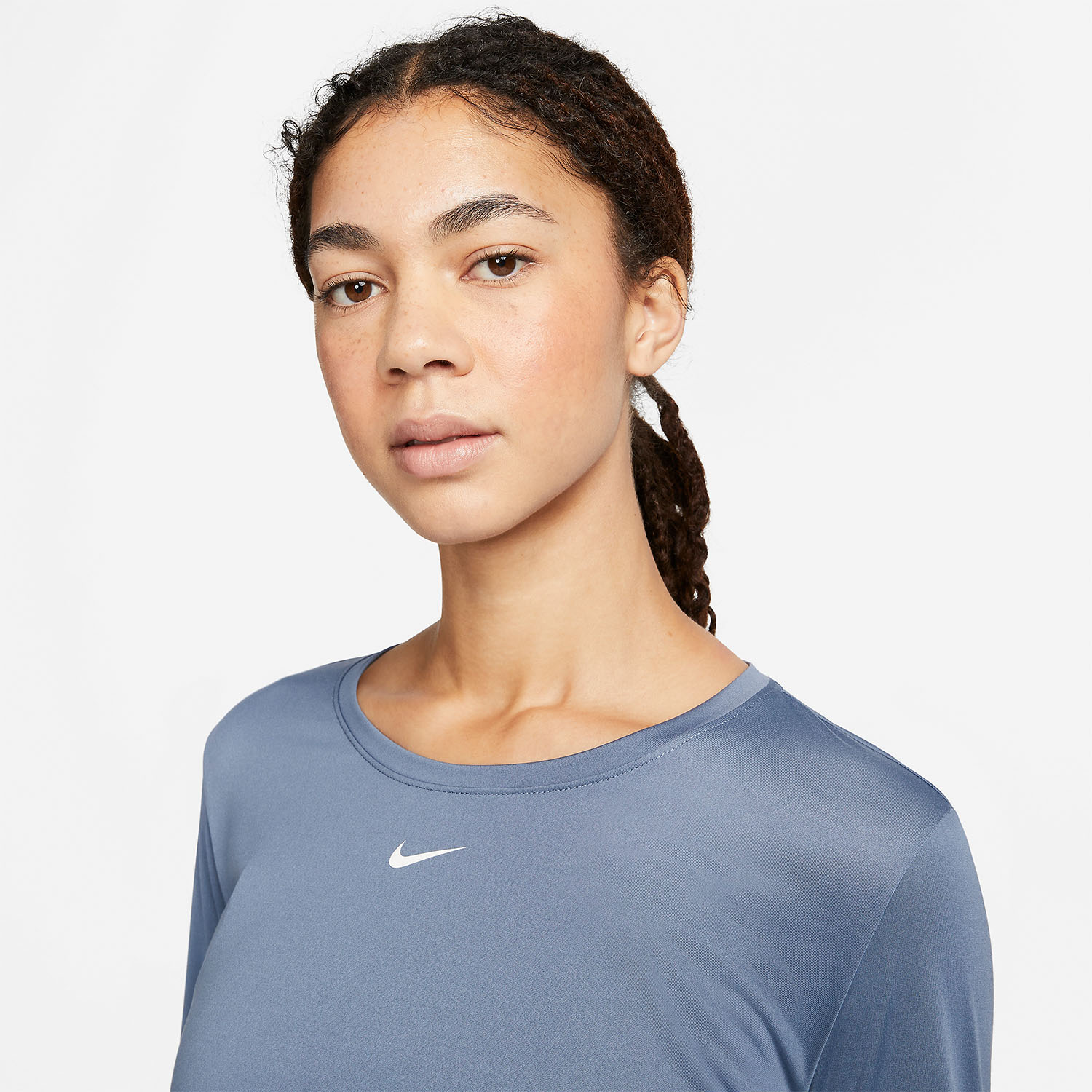 Nike Dri-FIT One Women's Training Shirt - Diffused Blue/White