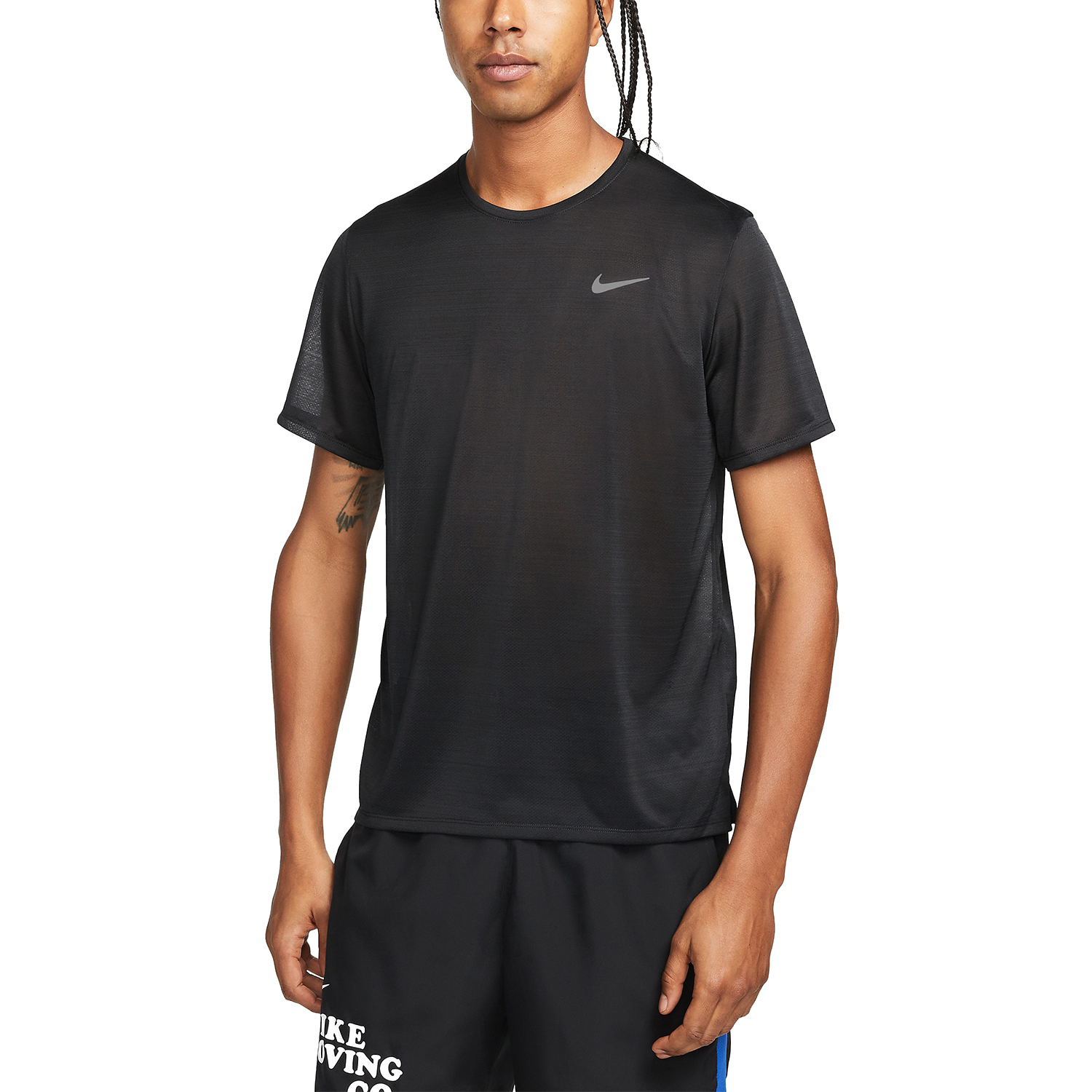 Molester bout naam Nike Dri-FIT Miler Breathe Men's Running T-Shirt - Black