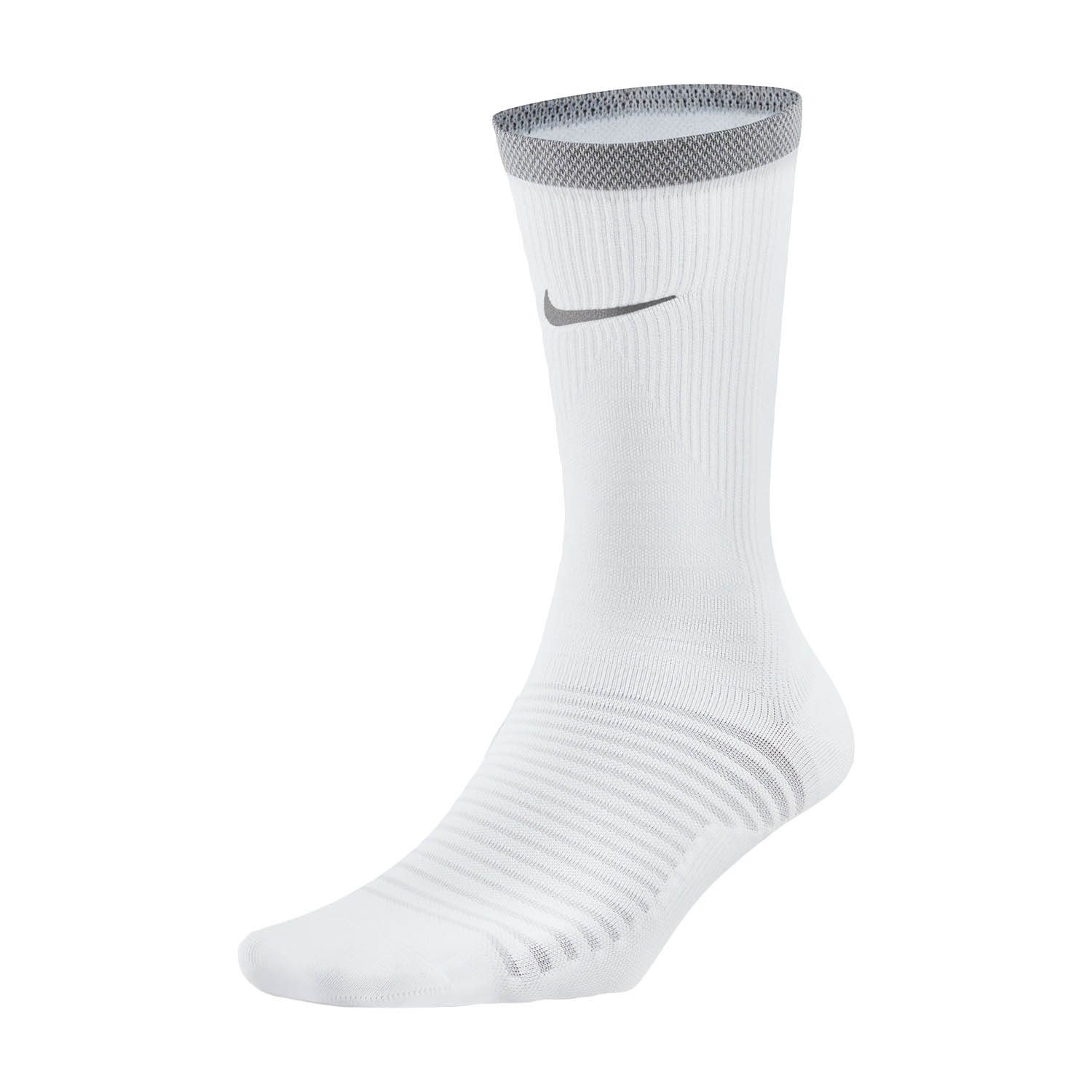Nike Spark Lightweight Running Socks - White/Reflective Silver