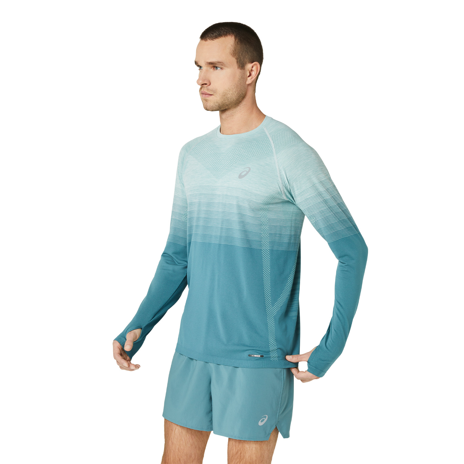 Asics Seamless Men's Running Shirt - Ocean Haze/Foggy Teal