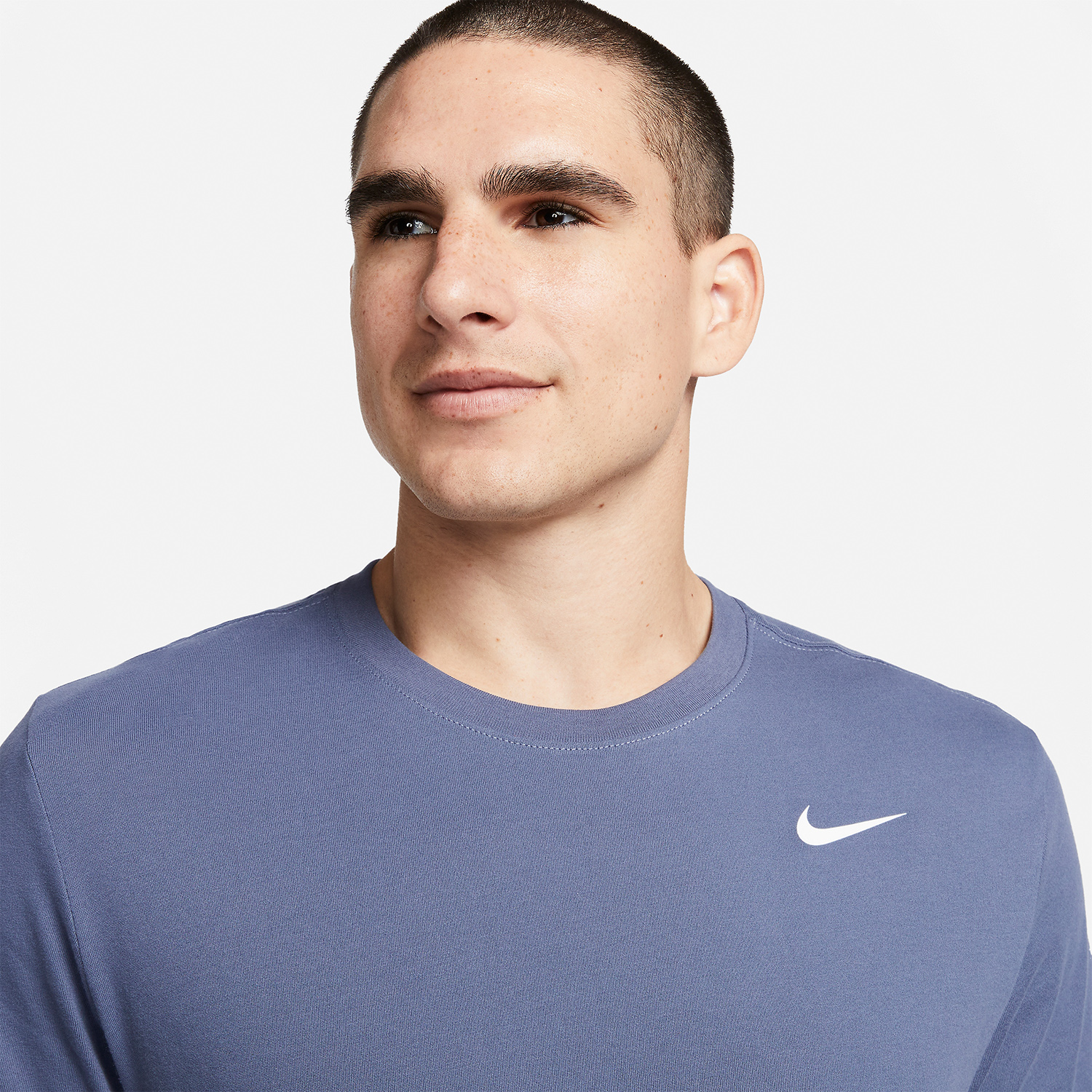 Nike Dri-FIT Swoosh Logo Men's Training T-Shirt - Diffused Blue