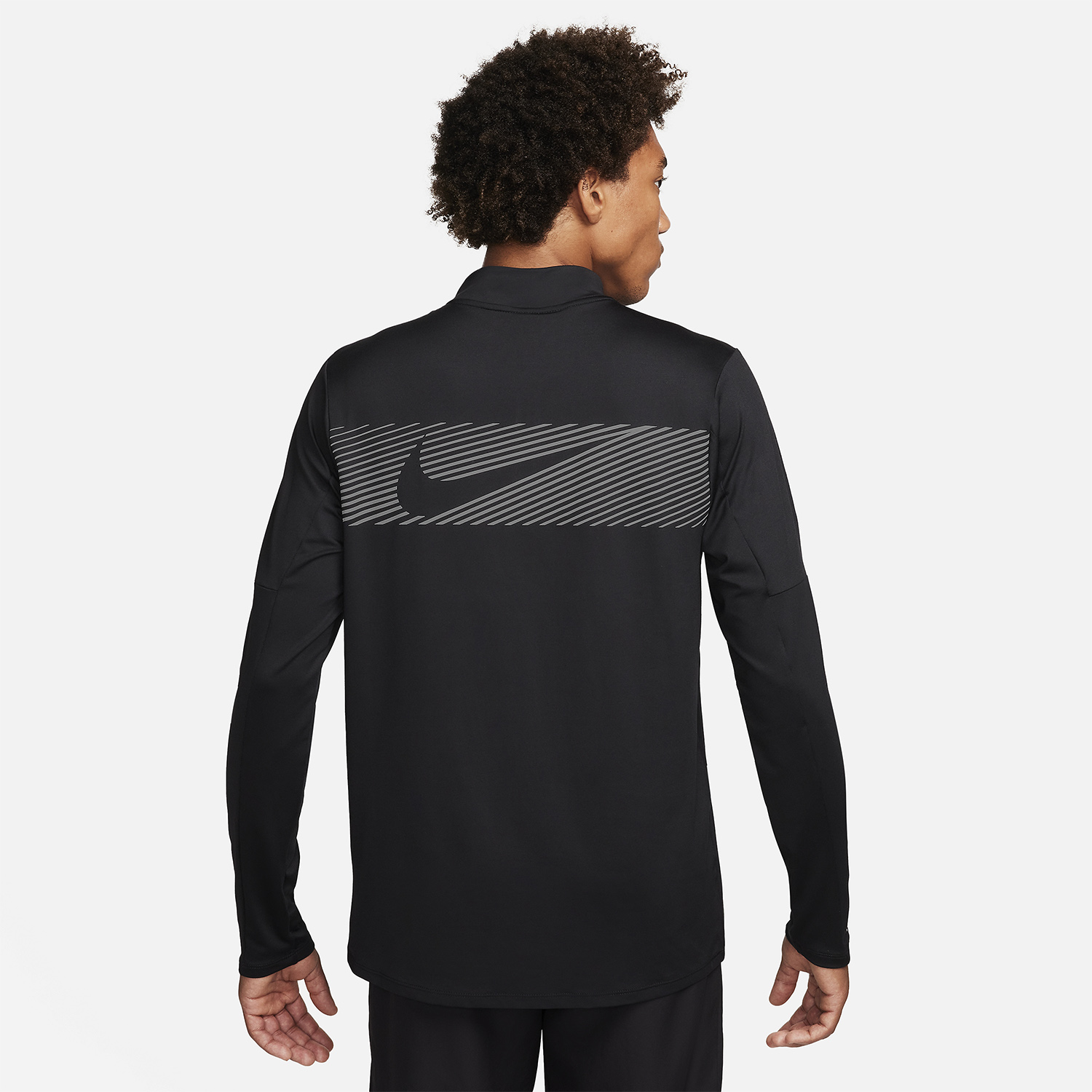 Nike Element Flash Men's Running Shirt - Black/Reflective Silver