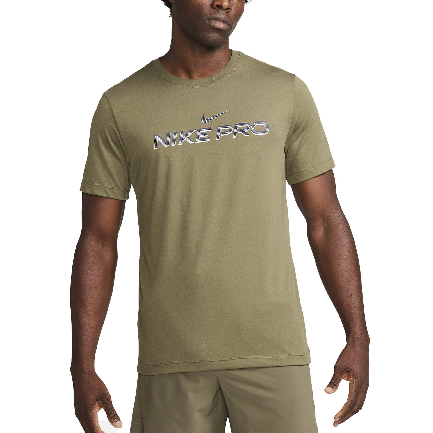 Nike Pro Fitness Camiseta Entrenamiento Hombre Light Smoke
