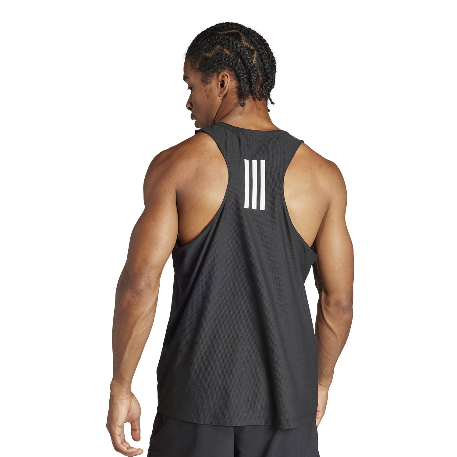 adidas Own The Run AEROREADY Men s Running Tank Black