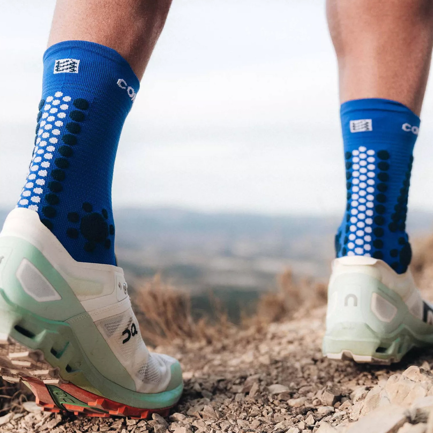 Compressport Pro Racing V4.0 Trail Socks - Dazz Blue/Blues