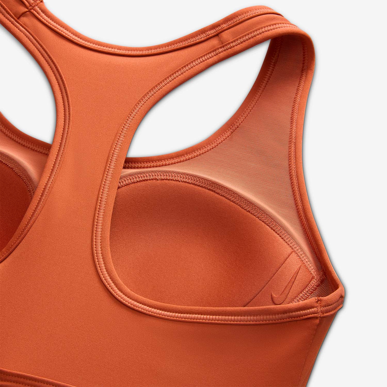 Nike Swoosh Dri-FIT Women's Sports Bra - Burnt Sunrise/White