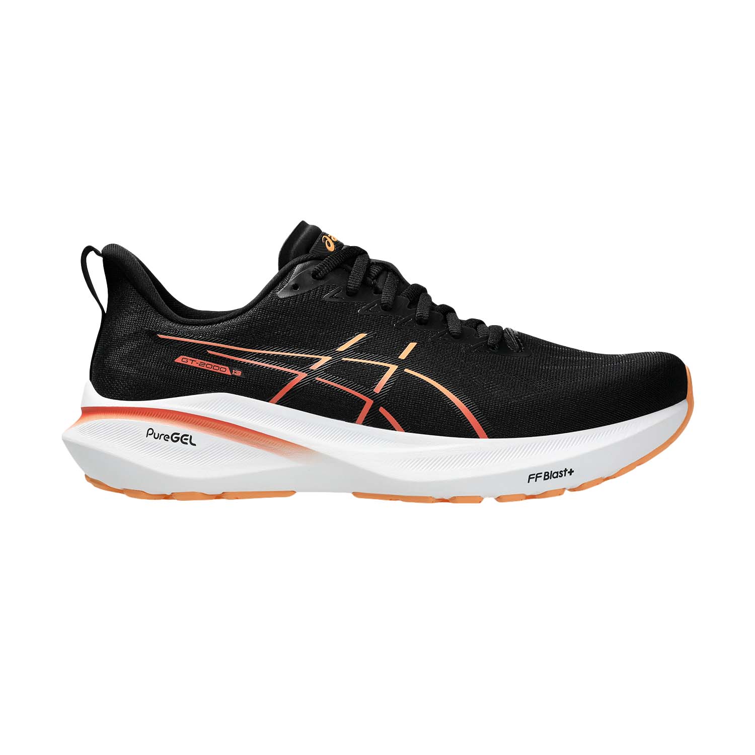 Asics GT 2000 13 Men s Running Shoes Black Faded Orange