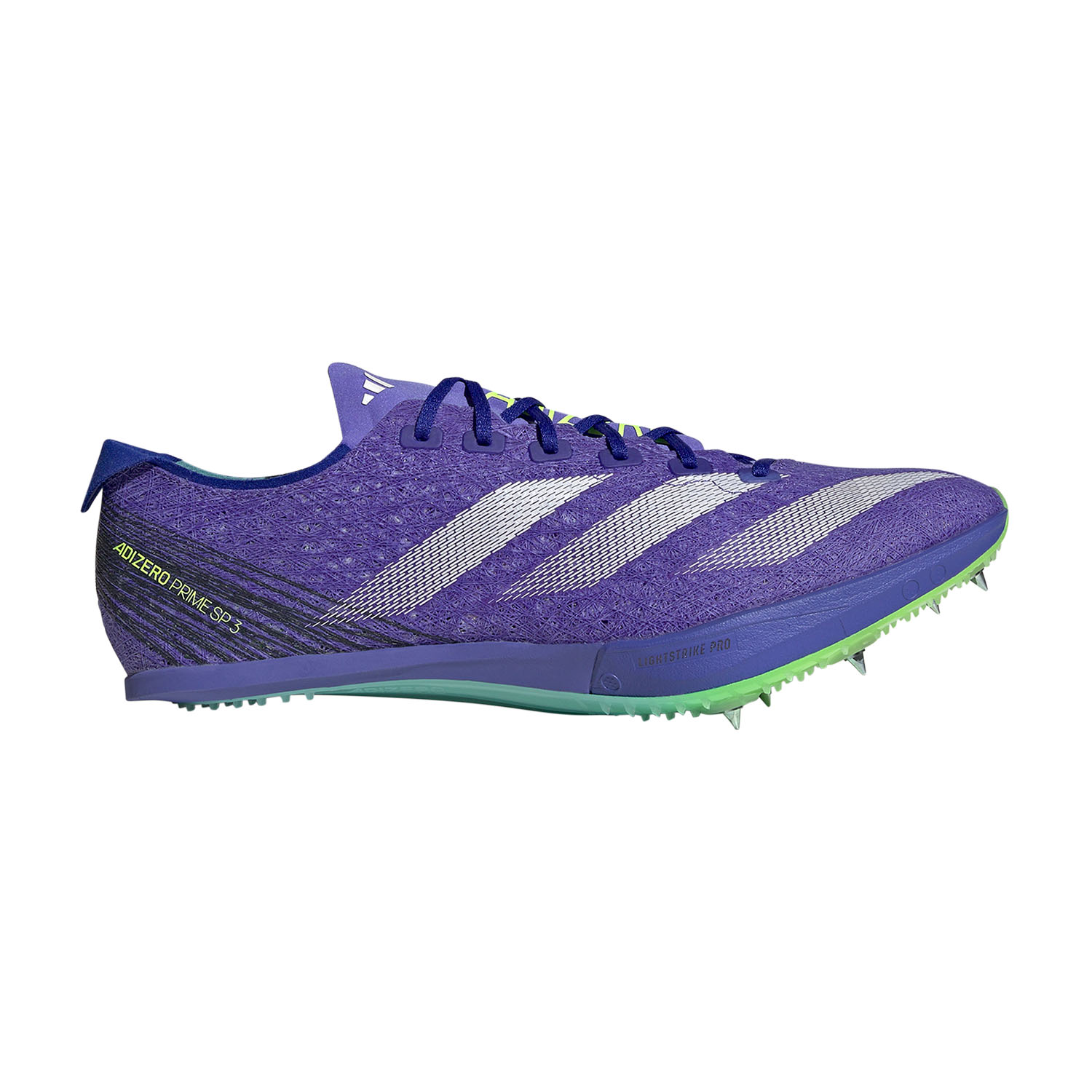 adidas adizero Prime SP3 Strung - Cobalt Blue/Zero Metal/Lucid Lemon