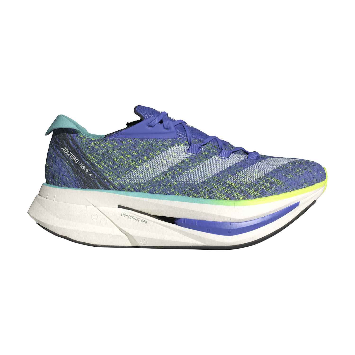 adidas adizero Prime X 2 STRUNG - Cobalt Blue/Zero Metal/Lucid Lemon