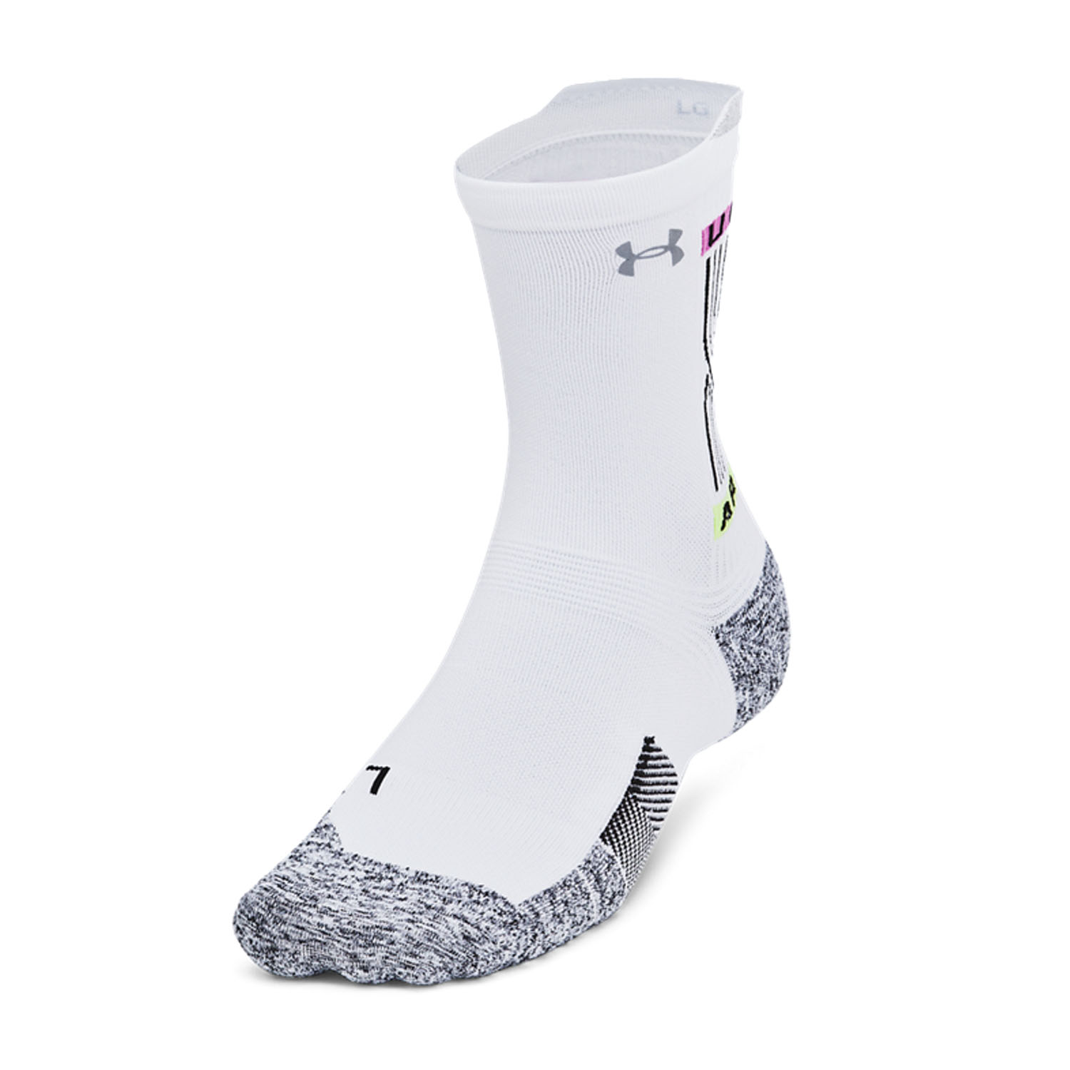 Under Armour ArmourDry Run Cushion Calcetines - White/Black