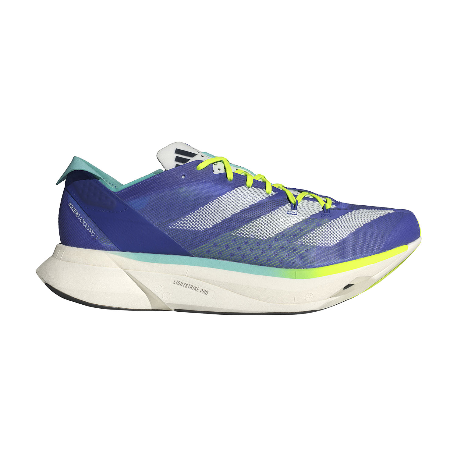 adidas adizero Adios Pro 3 - Cobalt Blue/Zero Metal/Lucid Lemon