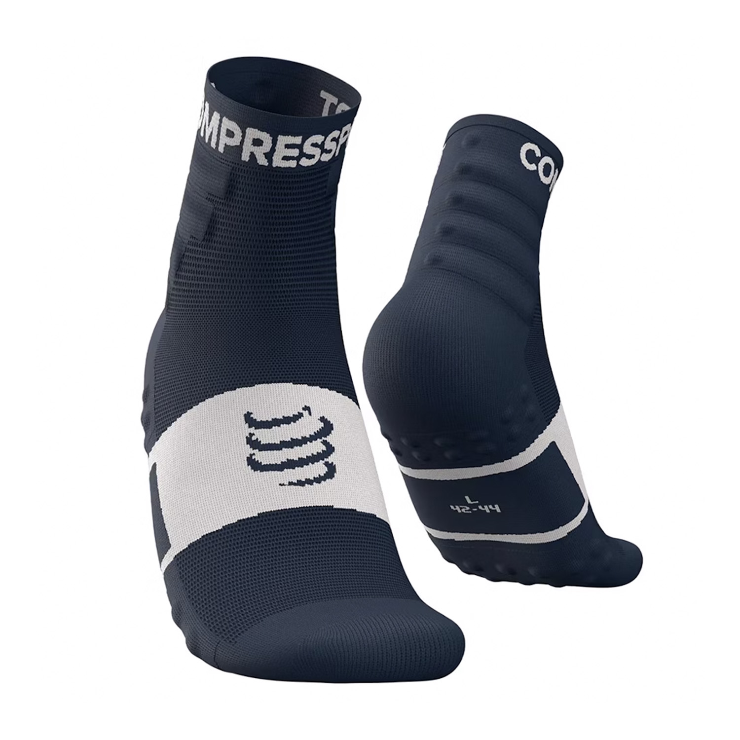 Compressport 3D Dots Logo x 2 Socks - Blues/White