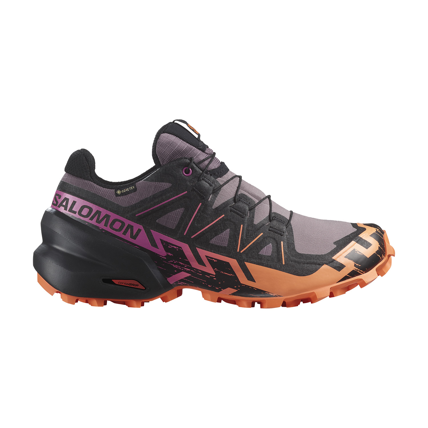 Salomon Speedcross 6 GTX Moonscape Black Bird Of Paradise