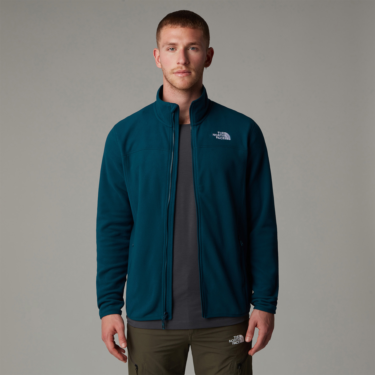 The North Face Glacier Logo Giacca - Midnight Petrol