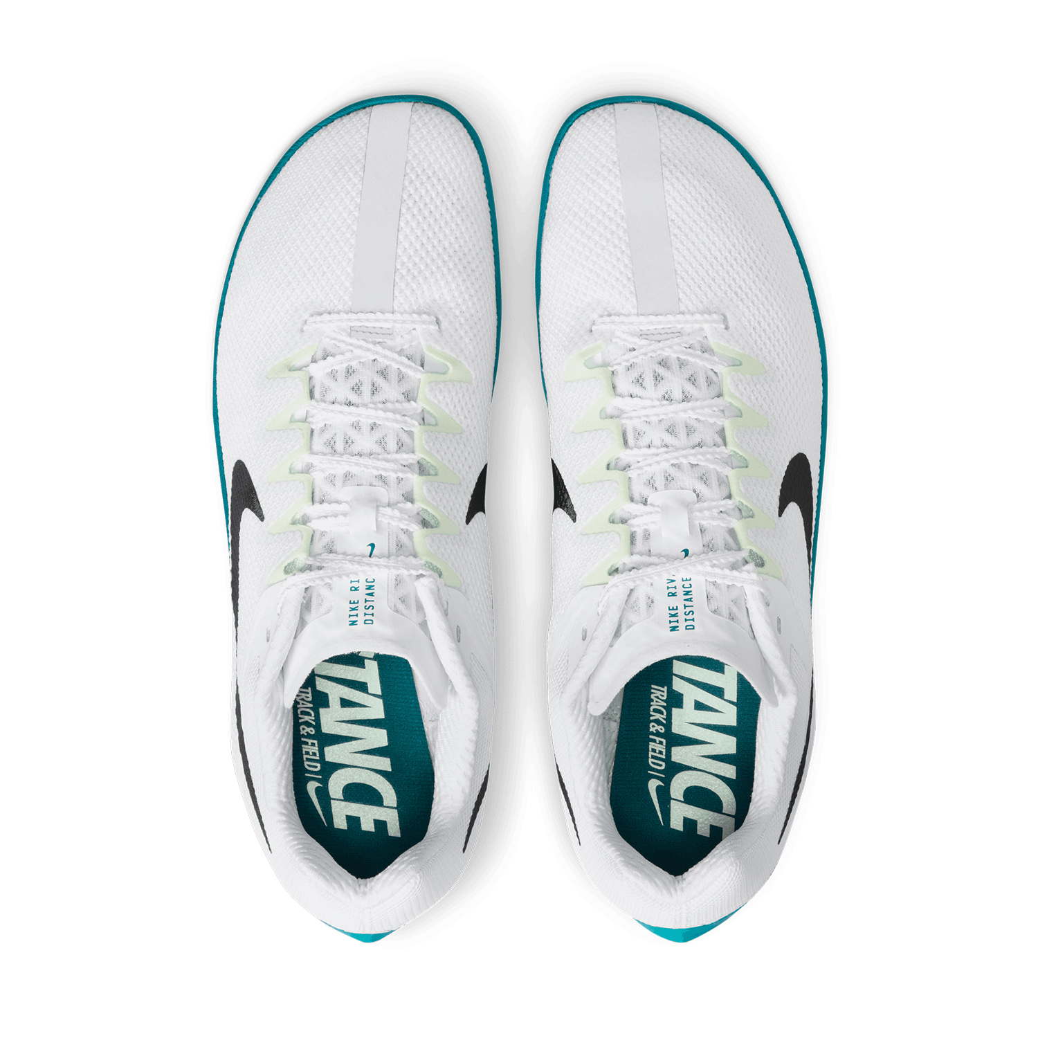 Nike Zoom Rival Distance - White/Black/Bright Spruce/Vapor Green