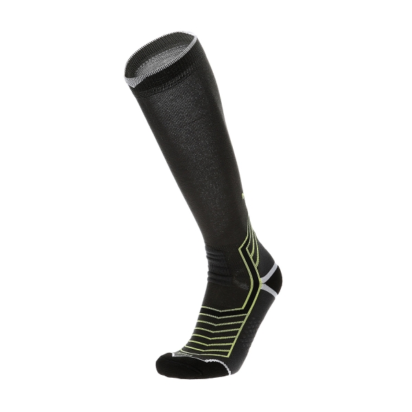 Running Socks Mico XStatic Odor Zero Medium Weight Socks  Antracite/Giallo Fluo CA 1540 605