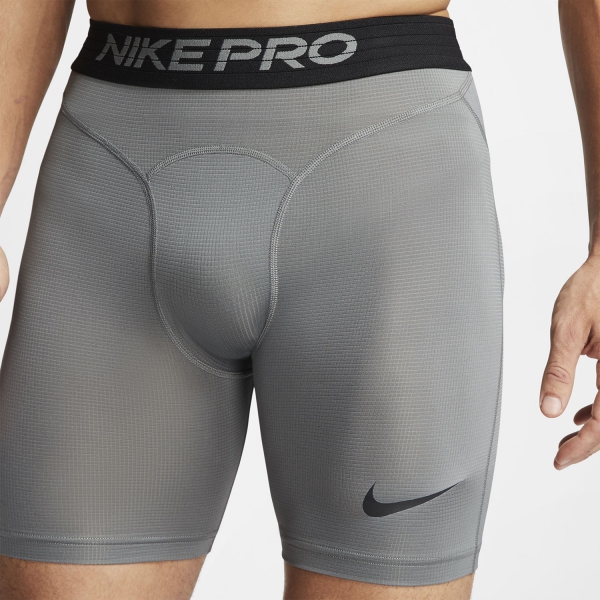 Nike Pro Breathe 6in Boxer Lunghi - Smoke Grey/Black