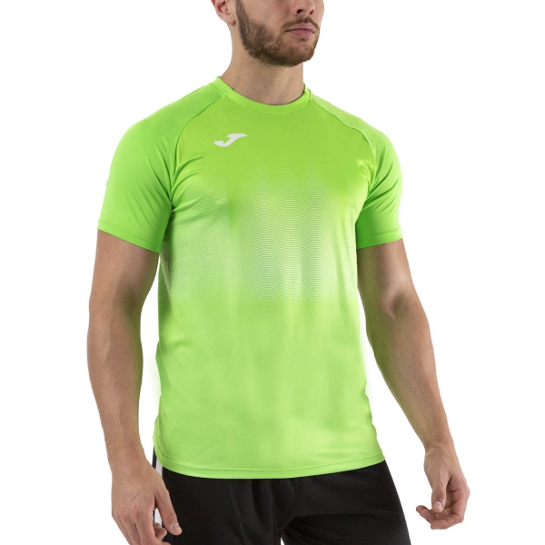 Men's Running T-Shirt Joma Joma Elite VII TShirt  Fluor Green  Fluor Green 