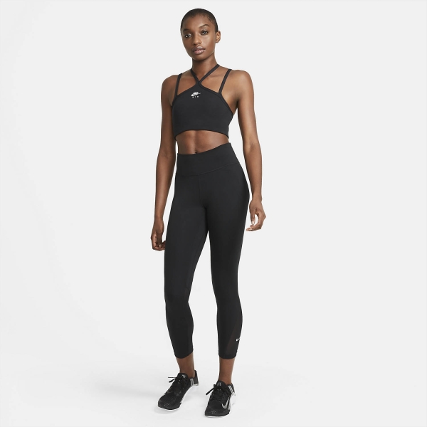 Nike One Mid Rise 7/8 Women's Training Tights - Black/White
