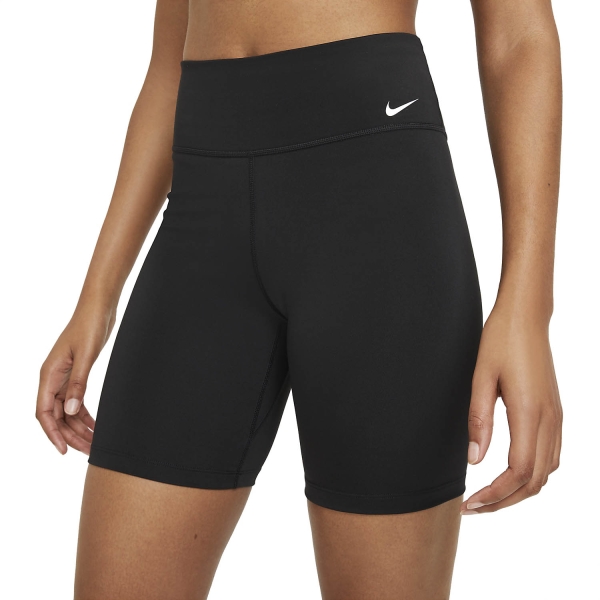 Pantalones cortos Running Mujer Nike One Mid Rise 7in Shorts  Black/White DD0243010