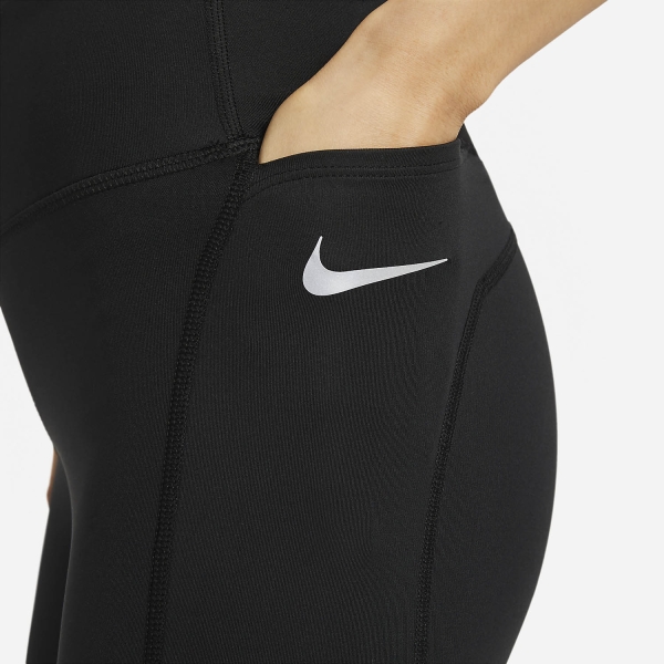 Nike Women's Speed Dri-fit Mesh-Twist Running Leggings Black/Reflective  Silver XS : : Clothing, Shoes & Accessories