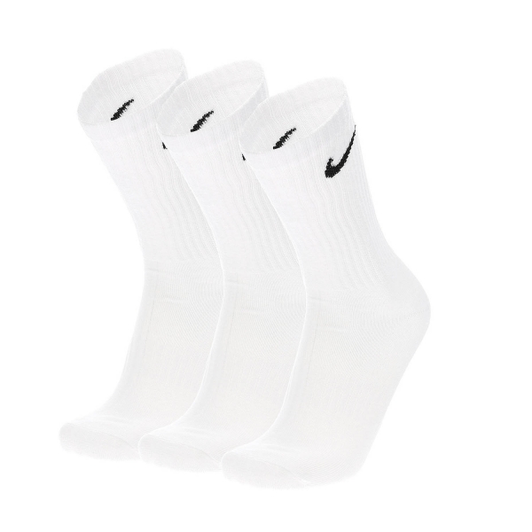 Running Socks Nike Everyday Lightweight Crew x 3 Socks  White/Black SX7676100
