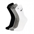 Nike Everyday Lightweight Crew x 3 Calze - White/Black/Dark Grey