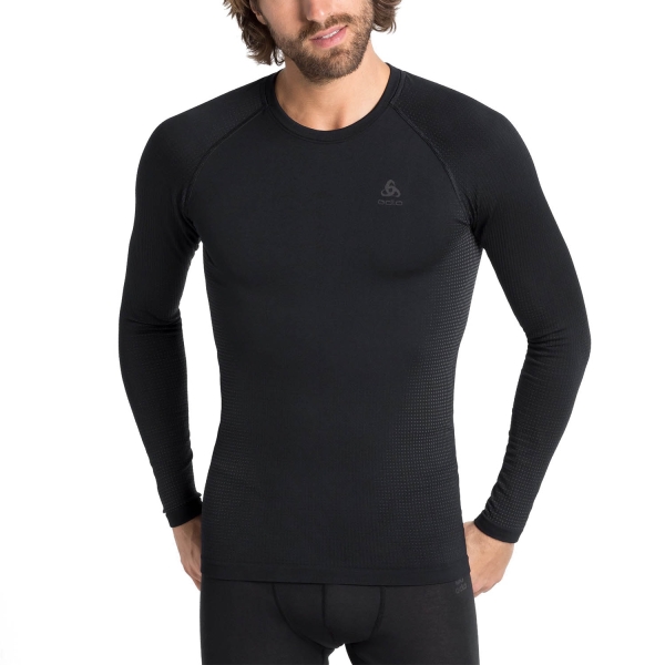 Maglia Intima Uomo Odlo Performance Warm Eco Maglia Intima  Black/Graphite Grey 19619260212