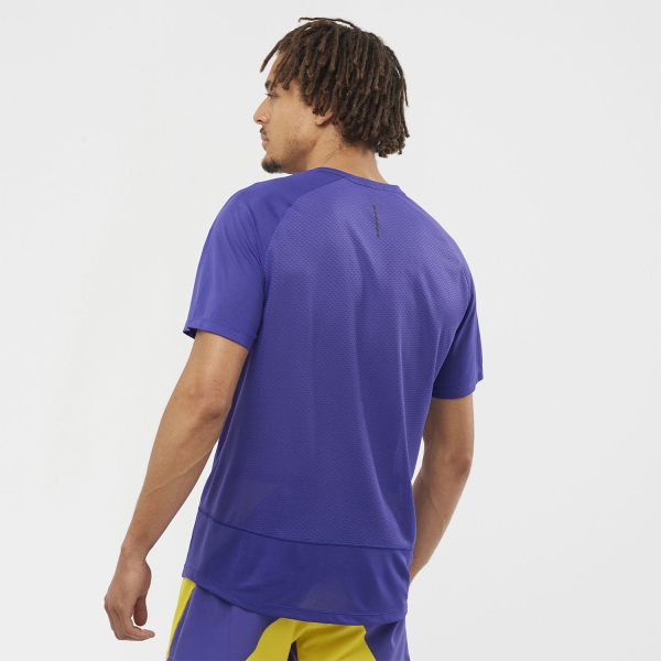 asics t shirt deepblue