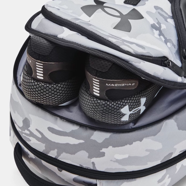 Under Armour Hustle Pro Backpack - White/Black