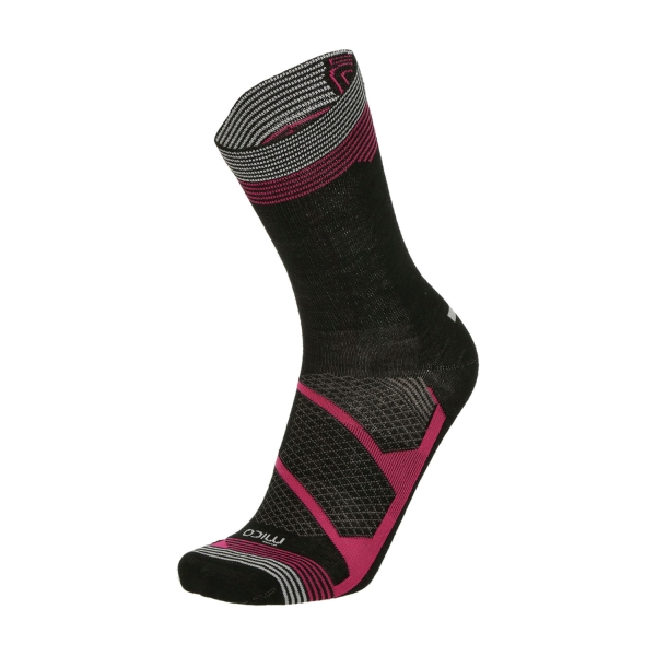 Calcetines Running Mico Warm Control Protech Light Weight Calcetines  Nero/Fucsia CA 1299 573