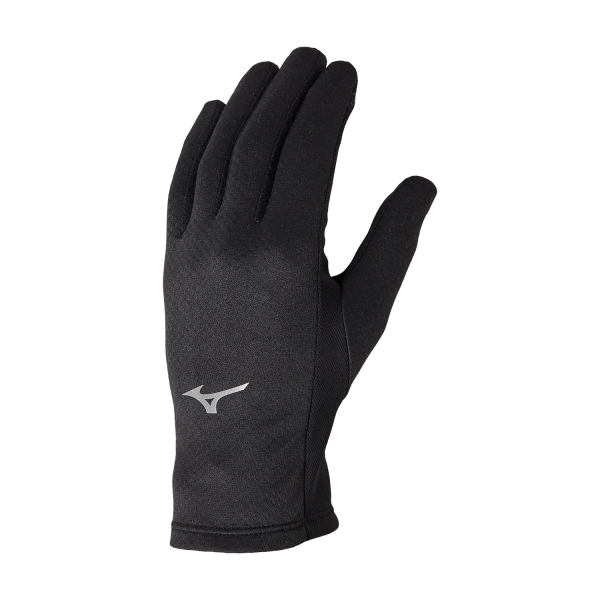 Running gloves Mizuno Mizuno Breath Thermo  Gloves  Black  Black 