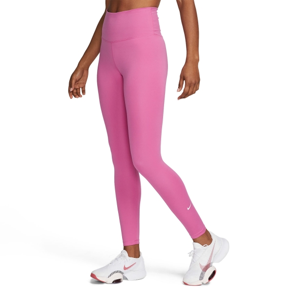 Pants e Tights Fitness e Training Donna Nike Nike DriFIT One Tights  Cosmic Fuchsia/White  Cosmic Fuchsia/White 