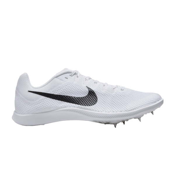 Men's Racing Shoes Nike Nike Zoom Rival Distance  White/Black/Metallic Silver  White/Black/Metallic Silver 
