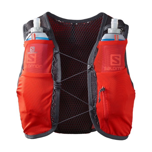Salomon Active Skin 8 Set Trail Running Backpack - Fiery Red